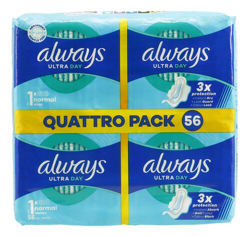 ALWAYS maandv.normal+ quattro pack