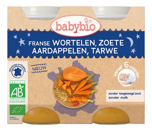 BABYBIO carot-patate douc-blé 6m+