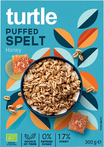 TURTLE Puffed Spelt with Honey Bio