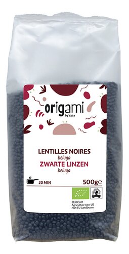 ORIGAMI Lentilles Noires Beluga Bio