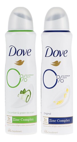 DOVE deo 0% komkommer/original