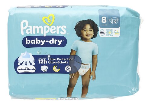 Pampers luiers Baby Dry M8 17+ kg
