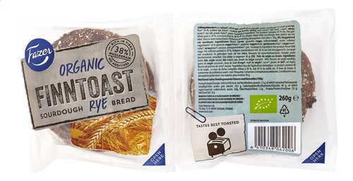 FAZER Organic Finntoast seigle bio