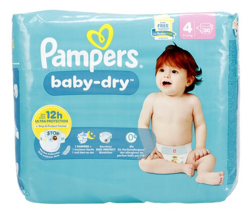 PAMPERS baby dry taille 4 9-14 kg
