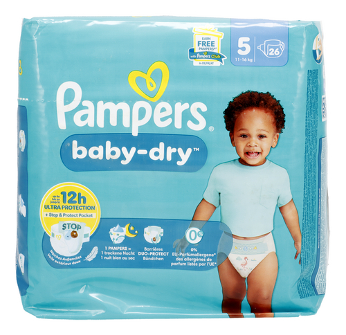 PAMPERS baby dry taille 5 11-16 kg