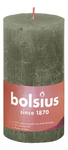 BOLSIUS Rust.Shine Fresh olijf 13x6,8cm