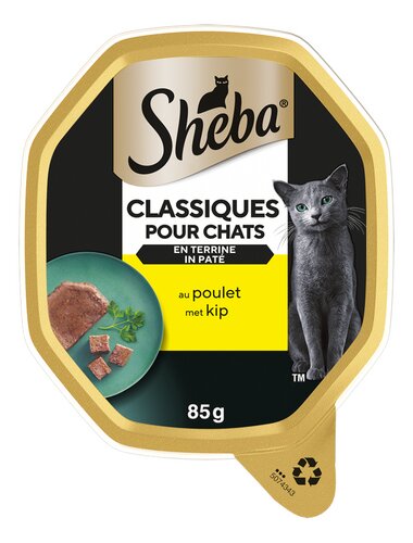 SHEBA Classics paté met kip vlootje