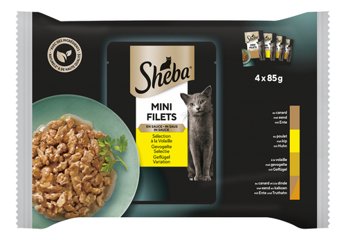 SHEBA mini filets saus gev. pouch