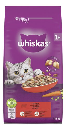 WHISKAS Dry rund +1jaar