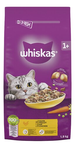WHISKAS Dry kip +1jaar