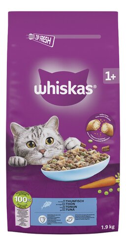 WHISKAS Dry tonijn +1jaar