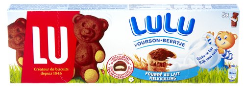 Gâteaux fourrés au chocolat L'Ourson LuLu LU
