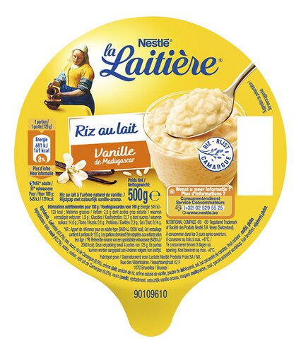 LA LAITIÈRE riz lait vanille