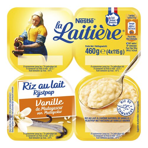 LA LAITIÈRE riz au lait vanille