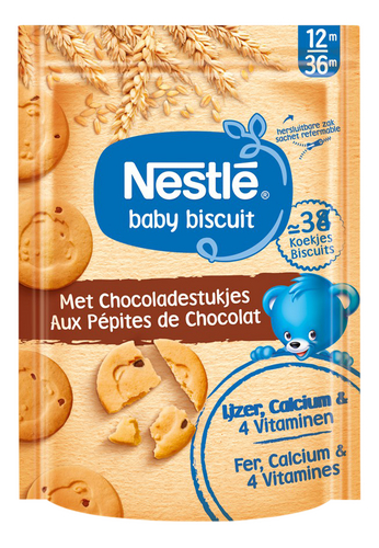 NESTLÉ Biscuit chocoladestukjes 1+