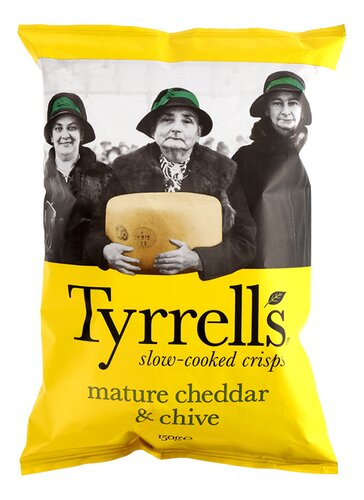 TYRRELLS chips mat. cheddar&chive
