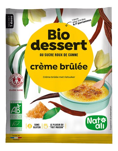 NATALI préparation Crème brûlée Bio