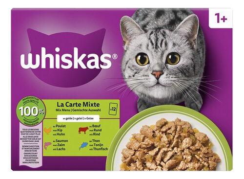 WHISKAS mix gelei 1+ pouch