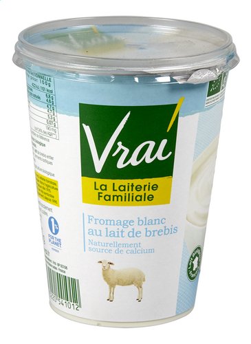 VRAI Fromage blanc nat.brébis Bio