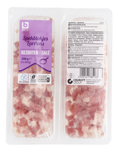 BONI lard salé cubes SG