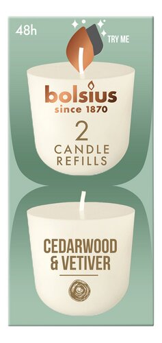 BOLSIUS Cleanlight Refill Cedarw.Vetiver