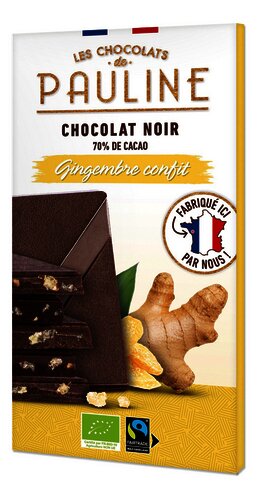 CH. DE PAULINE choc.noir gingem.Bio