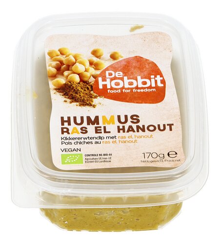 DE HOBBIT houmous ras el hanout Bio