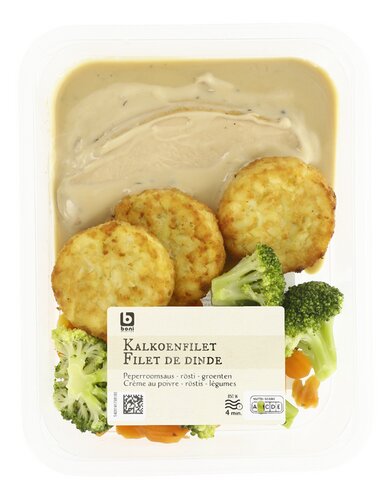 BONI Kalkoenfilet in peperroomsaus