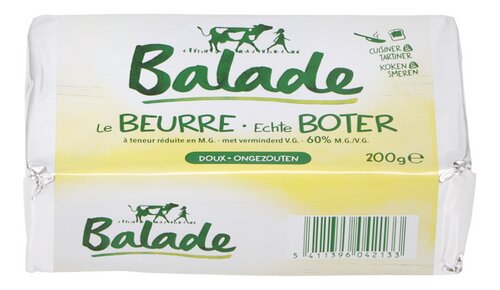 BALADE beurre doux 60%mg