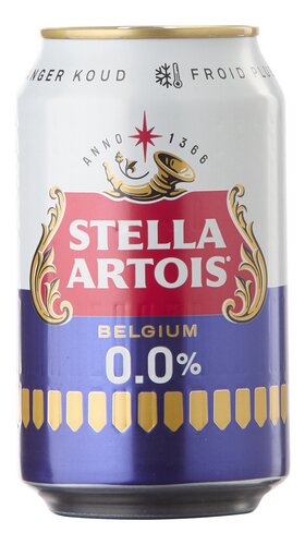 STELLA ARTOIS 0,0% Cold Grip blik