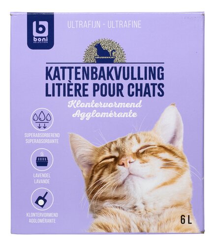 BONI katbakvulling lavendel doos