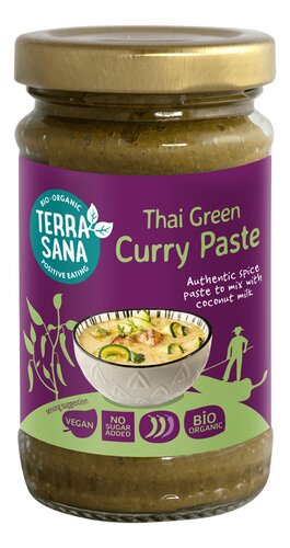 TERRASANA Pâte Curry Thaï Vert Bio