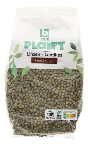 BONI PLAN'T lentilles noires