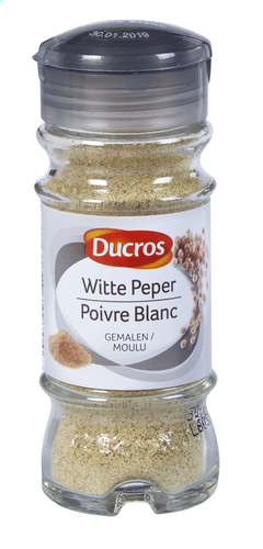 Australische persoon vriendelijk verdrievoudigen DUCROS kruiden witte peper gemalen | Colruyt