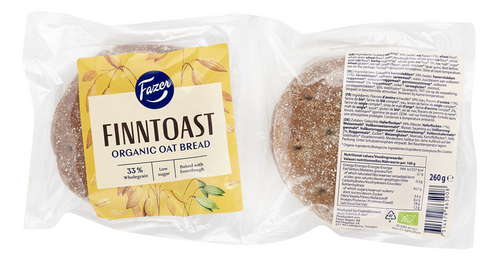 FAZER Organic Finntoast avoine Bio