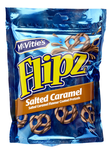 FLIPZ salted caramel pretzels
