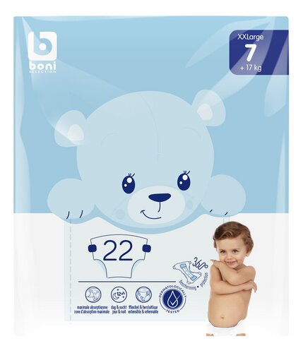 Boni Selection luiers maat 7 XXL 18+kg