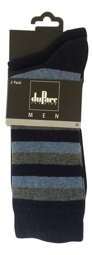 DUPARC herensok tricolor blauw 43/46