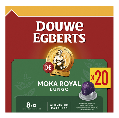 DOUWE EGBERTS caps Lungo 8 Moka R.