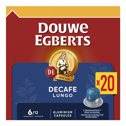 DOUWE EGBERTS Lungo 6 décafé caps