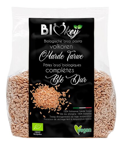 BIOKEY Orzo Pâtes Complètes Bio