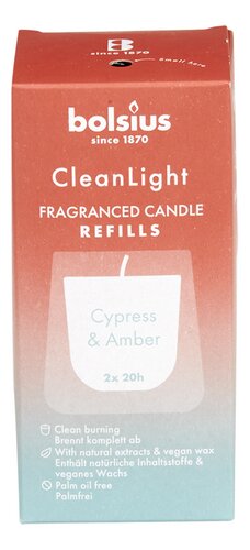 BOLSIUS CleanLight rech.Cypress-Amber