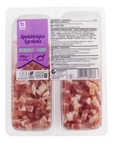 BONI lard fumés cubes SG