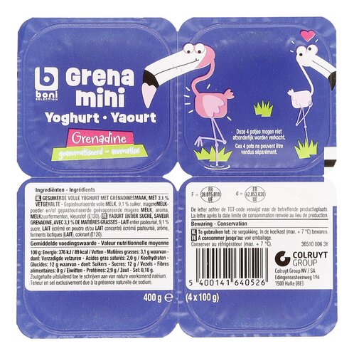 BONI grenadine yoghurt