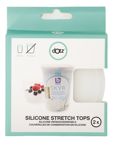DOTZ Couvercle yaourt silic.blc 9cm