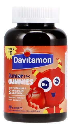 DAVITAMON Junior multivit.aardbei