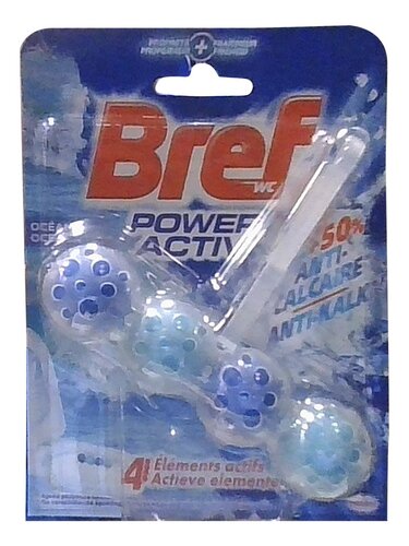 Bref Bref WC Power Activ Océan, nettoyant WC, nettoyage et