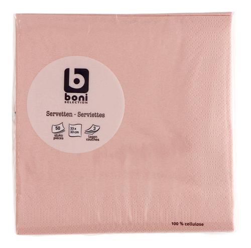 BONI Servet Roze 33cm