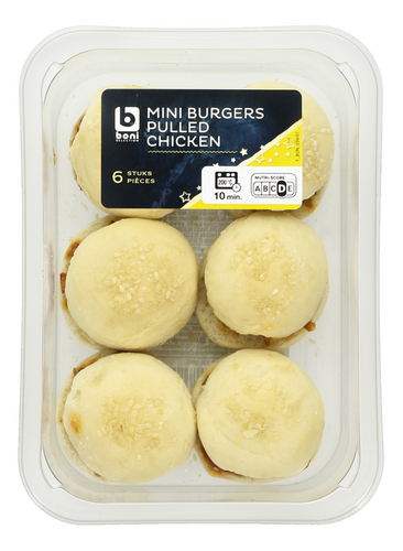 BONI Mini burger Pulled Poulet 6pc