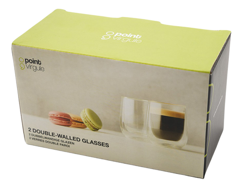 POINT-VIRGULE Verre doubl.paroi 80ml